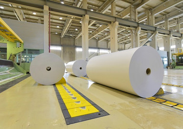 Produktionsprozess in der Papier- und Zellstoffindustrie: Tamboure in Halle